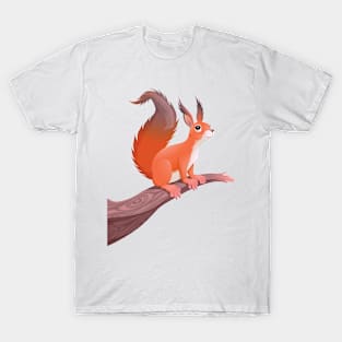 Squirrel on Branch T-Shirt